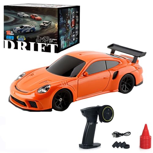Kopeetechy Drift Auto Ferngesteuert Pro, 1:43 Mini Drift Car, 4WD Tabletop Drift RC Car, Ferngesteuertes Auto mit Gyro, 15 km/h, Spielzeugauto für ab 15 Jahre Kopeetechy Drift Auto Ferngesteuert Pro, 1:43 Mini Drift Car, 4WD Tabletop Drift RC Car, Ferngesteuertes Auto mit Gyro, 15 km/h, Spielzeugauto für ab 15 Jahre von Kopeetechy