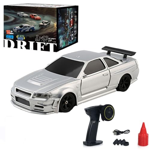 Kopeetechy Drift Auto Ferngesteuert Pro, 1:43 Mini Drift Car, 4WD Tabletop Drift RC Car, Ferngesteuertes Auto mit Gyro, 15 km/h, Spielzeugauto für ab 15 Jahre Kopeetechy Drift Auto Ferngesteuert Pro, 1:43 Mini Drift Car, 4WD Tabletop Drift RC Car, Ferngesteuertes Auto mit Gyro, 15 km/h, Spielzeugauto für ab 15 Jahre von Kopeetechy