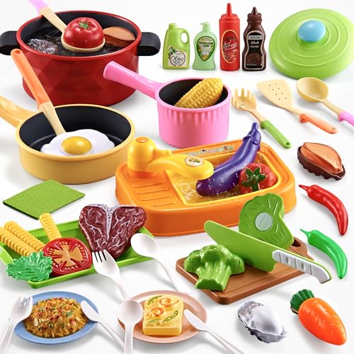 Kopi Corgi Spielküche Kinderküche Zubehör,47PCS Matschküche Kinder Outdoor mit Küchenspüle Spielzeug,Töpfe und Pan Set,kinderküche zubehör für Rollenspiele,Weihnachten Geschenk für Kinder ab 3 Jahren Kopi Corgi Spielküche Kinderküche Zubehör,47PCS Matschküche Kinder Outdoor mit Küchenspüle Spielzeug,Töpfe und Pan Set,kinderküche zubehör für Rollenspiele,Weihnachten Geschenk für Kinder ab 3 Jahren von Kopi kopi corgi