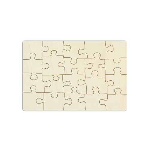Holz-Puzzle zum Selbstgestalten und bemalen - 20 Teile, ca. 29 x 19,5 cm - personalisierbares Puzzle aus Schichtholz Holz-Puzzle zum Selbstgestalten und bemalen - 20 Teile, ca. 29 x 19,5 cm - personalisierbares Puzzle aus Schichtholz von Kopierladen Karnath GmbH