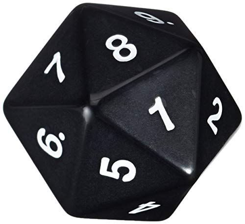 Koplow Games 14796 - W20 Countdown Würfel, 55 mm, schwarz von Koplow Games