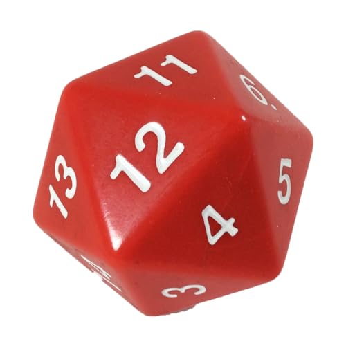 Koplow Games 14800 - W20 Countdown Würfel, 55 mm, rot von Koplow Games
