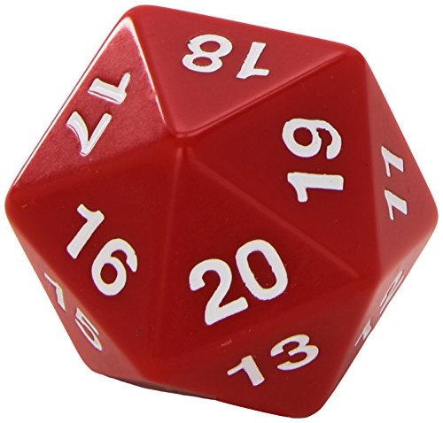 Koplow Games 14800 - W20 Countdown Würfel, 55 mm, rot Koplow Games 14800 - W20 Countdown Würfel, 55 mm, rot von Koplow Games