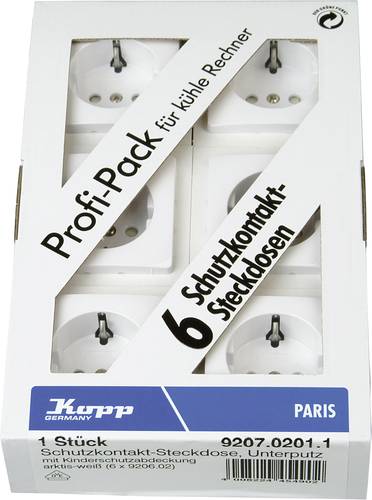 Kopp Einsatz Schutzkontakt-Steckdose Paris Weiß 920702011 von Kopp