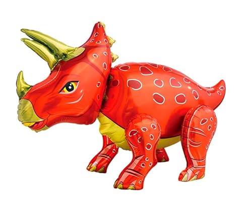 Folienballon 3D Dinosaurier: Großer, realistischer T-Rex Luftballon mit beweglichen Beinen, 13 Rot, ca. 57,5 x 91 cm - Perfekt für Kindergeburtstage, Dino-Partys & Dekorationen Folienballon 3D Dinosaurier: Großer, realistischer T-Rex Luftballon mit beweglichen Beinen, 13 Rot, ca. 57,5 x 91 cm - Perfekt für Kindergeburtstage, Dino-Partys & Dekorationen von Kopper-24