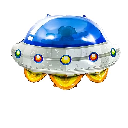 Folienballon Fahrzeug Motiv UFO, ca. 60*63,5 cm - Perfekt für Kindergeburtstage, Weltraum-Themenpartys, Dekoration, Geschenk, Überraschung, Spielzeug, langlebig, leicht zu befüllen, wiederverwendbar Folienballon Fahrzeug Motiv UFO, ca. 60*63,5 cm - Perfekt für Kindergeburtstage, Weltraum-Themenpartys, Dekoration, Geschenk, Überraschung, Spielzeug, langlebig, leicht zu befüllen, wiederverwendbar von Kopper-24