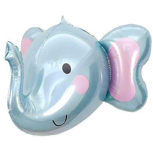 Folienballon Tier in Elefantenform, Blau, Großformat ca. 58 * 51cm, Perfekt für Kindergeburtstage, Babyshower, Tierparty, Dekoration, Geschenk, Überraschung, Spielzeug, Helium oder Luftfüllung Folienballon Tier in Elefantenform, Blau, Großformat ca. 58 * 51cm, Perfekt für Kindergeburtstage, Babyshower, Tierparty, Dekoration, Geschenk, Überraschung, Spielzeug, Helium oder Luftfüllung von Kopper-24