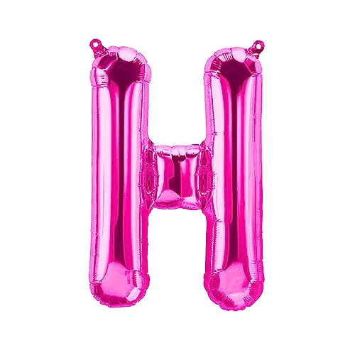 Folienballons Buchstaben Pink - 40/80/100 cm für Geburtstag Hochzeit Party Dekoration Happy Birthday JGA Geschenk Luftballon Abschluss Riesenballon ABI groß XXL klein mini Rosa Mädchen (40 cm - H) von Kopper-24