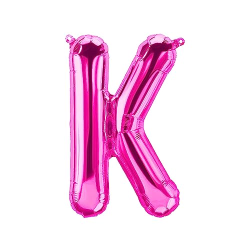 Folienballons Buchstaben Pink - 40/80/100 cm für Geburtstag Hochzeit Party Dekoration Happy Birthday JGA Geschenk Luftballon Abschluss Riesenballon ABI groß XXL klein mini Rosa Mädchen (40 cm - K) von Kopper-24