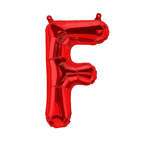 Folienballons Buchstaben Rot - 40/80/100 cm für Geburtstag Hochzeit Party Dekoration Happy Birthday JGA Geschenk Luftballon Abschluss Riesenballon ABI groß XXL klein Black Jungen (40 cm - F) von Kopper-24