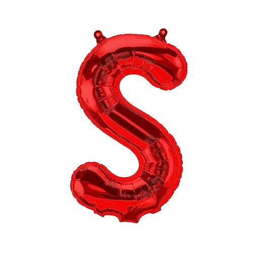Folienballons Buchstaben Rot - 40/80/100 cm für Geburtstag Hochzeit Party Dekoration Happy Birthday JGA Geschenk Luftballon Abschluss Riesenballon ABI groß XXL klein Black Jungen (40 cm - S) von Kopper-24