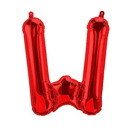 Folienballons Buchstaben Rot - 40/80/100 cm für Geburtstag Hochzeit Party Dekoration Happy Birthday JGA Geschenk Luftballon Abschluss Riesenballon ABI groß XXL klein Black Jungen (80 cm - W) von Kopper-24