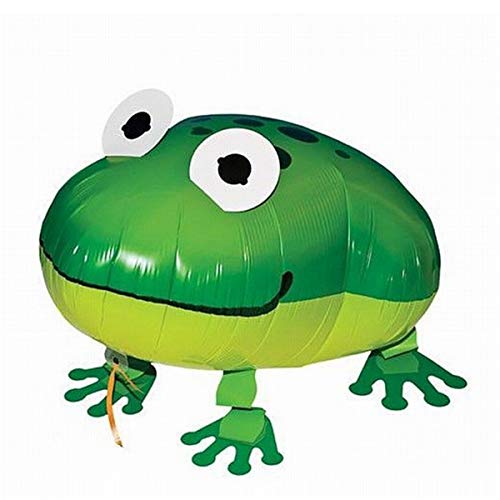 Kopper-24 Airwalker Ballon Frosch - laufendender Tier Luftballon Helium Walking Folienballon Deko für Kinder Geburtstag Party Hochzeit Kinder Geschenk JGA Dekoration Tierballons Laufen Kopper-24 Airwalker Ballon Frosch - laufendender Tier Luftballon Helium Walking Folienballon Deko für Kinder Geburtstag Party Hochzeit Kinder Geschenk JGA Dekoration Tierballons Laufen von Kopper-24