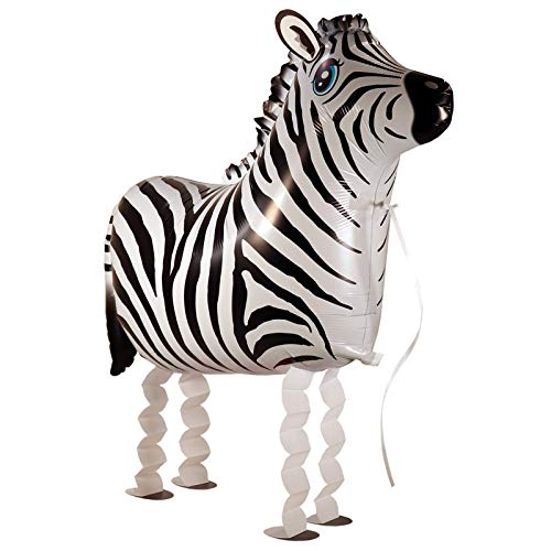 Kopper-24 Airwalker Ballon Zebra - laufendender Tier Luftballon Helium Walking Folienballon Deko für Kinder Geburtstag Party Hochzeit Kinder Geschenk JGA Dekoration Tierballons Laufen Kopper-24 Airwalker Ballon Zebra - laufendender Tier Luftballon Helium Walking Folienballon Deko für Kinder Geburtstag Party Hochzeit Kinder Geschenk JGA Dekoration Tierballons Laufen von Kopper-24