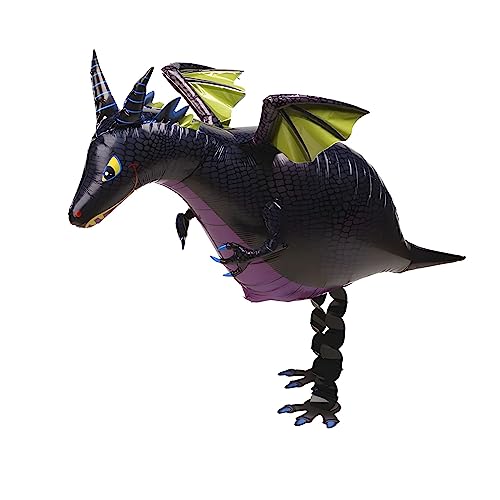 Kopper-24 Airwalker Ballon schwarzer Drache - laufendender Tier Luftballon Helium Walking Folienballon Deko für Kinder Geburtstag Party Hochzeit Kinder Geschenk JGA Dekoration Tierballons Laufen Kopper-24 Airwalker Ballon schwarzer Drache - laufendender Tier Luftballon Helium Walking Folienballon Deko für Kinder Geburtstag Party Hochzeit Kinder Geschenk JGA Dekoration Tierballons Laufen von Kopper-24