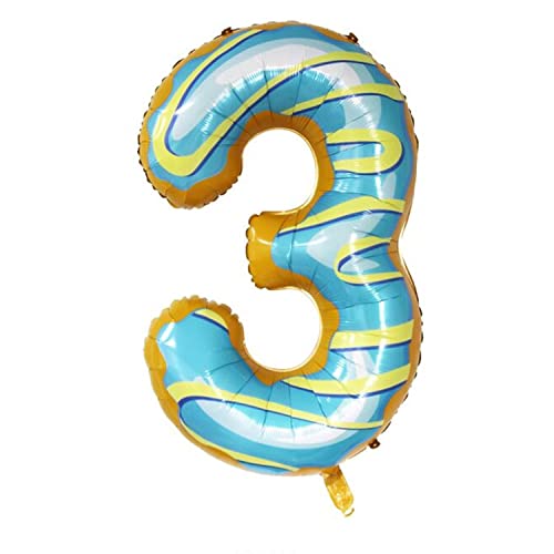 Kopper-24 Folienballon Zahl 3, ca. 100 cm, Donut - Helium geeignet - Luftballon XXL Nummer Riesen Ballon Zahlenballon Mädchen Junge Deko Riesenzahl Party Hochzeit Kindergeburtstag zum Geburtstag Kopper-24 Folienballon Zahl 3, ca. 100 cm, Donut - Helium geeignet - Luftballon XXL Nummer Riesen Ballon Zahlenballon Mädchen Junge Deko Riesenzahl Party Hochzeit Kindergeburtstag zum Geburtstag von Kopper-24