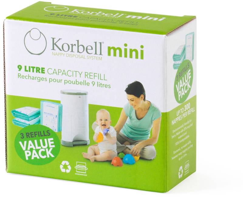 Korbell Mini Refill Windeleimer 3er-Pack von Korbell