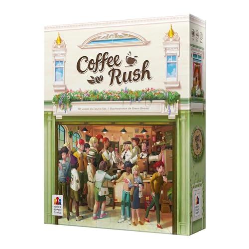 Korea Board Games Coffee Rush | Strategiespiel für Erwachsene und Familien | Werde der beste Barista | ab 8 Jahren | 2 bis 4 Spieler | 30 Minuten pro Spiel | Spanisch Korea Board Games Coffee Rush | Strategiespiel für Erwachsene und Familien | Werde der beste Barista | ab 8 Jahren | 2 bis 4 Spieler | 30 Minuten pro Spiel | Spanisch von Korea Board Games
