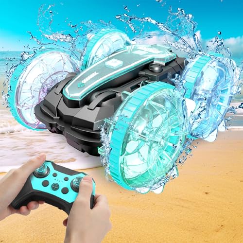 Korffe Amphibienfahrzeug Ferngesteuertes Auto ab 4 5 6 7 8 9 Jahre, Weihnachten Geburtstags Geschenke Junge 6-18 Jahre Indoor & Outdoor Spiele für Kinder RC Auto Car Pool Strand Spielzeug Korffe Amphibienfahrzeug Ferngesteuertes Auto ab 4 5 6 7 8 9 Jahre, Weihnachten Geburtstags Geschenke Junge 6-18 Jahre Indoor & Outdoor Spiele für Kinder RC Auto Car Pool Strand Spielzeug von Korffe
