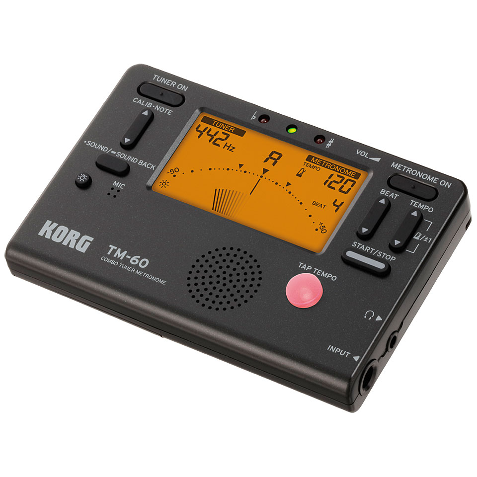Korg TM-60 black Tuner/Metronome Stimmgerät von Korg
