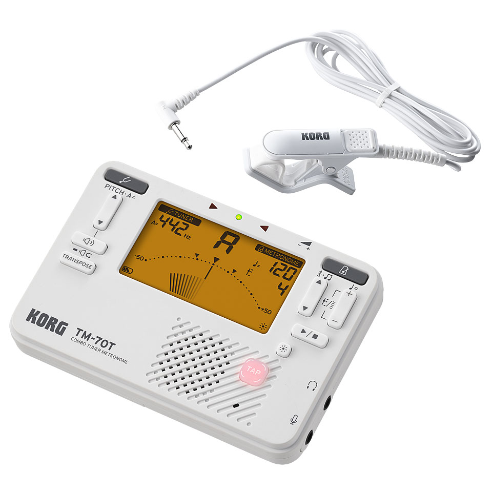 Korg TM-70/CM400 white Tuner/Metronome Stimmgerät Korg TM-70/CM400 white Tuner/Metronome Stimmgerät von Korg