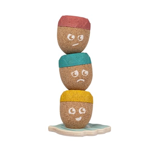 Korko Balancespielzeug Emotional Acorns Kork-Eicheln für emotionales Lernen für Kinder ab 18 Monaten von Korko Made by Nature