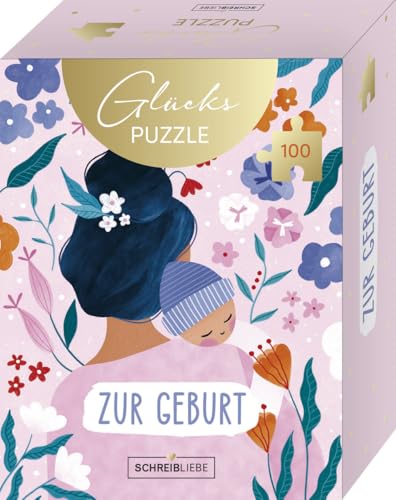 Glückspuzzle-Zur Geburt - Korsch-Verlag - vegan - SchreibLiebe - 12,5 cm x 10 cm von Korsch Verlag