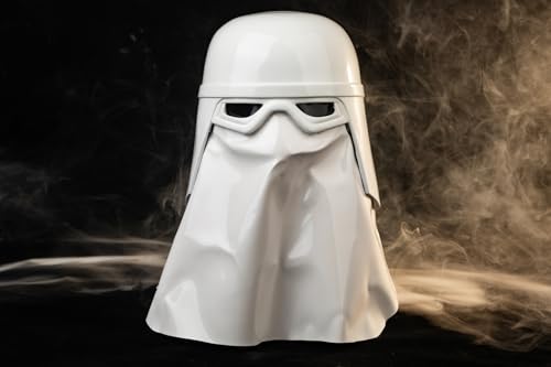 Clone Trooper Helm SW Black Series Cosplay Kostüm, Sammelfigur Helm Harz Cosplay Vollkopfmaske für und Kostüme für Erwachsene Halloween Mask (Snow Trooper) von Koshowgic