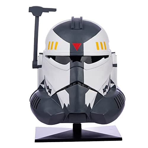 Koshowgic Clone Commander Wolffe Helm Cosplay Kostüm, SW Black Series Helm Sammelfigur Harz Cosplay Vollkopfmaske von Koshowgic