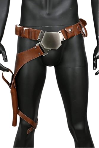 Koshowgic Han Solo Gürtel Cosplay Kostüm, PU Leder mit Gürtel+Holster Zubehör Requisiten Update Version Koshowgic Han Solo Gürtel Cosplay Kostüm, PU Leder mit Gürtel+Holster Zubehör Requisiten Update Version von Koshowgic