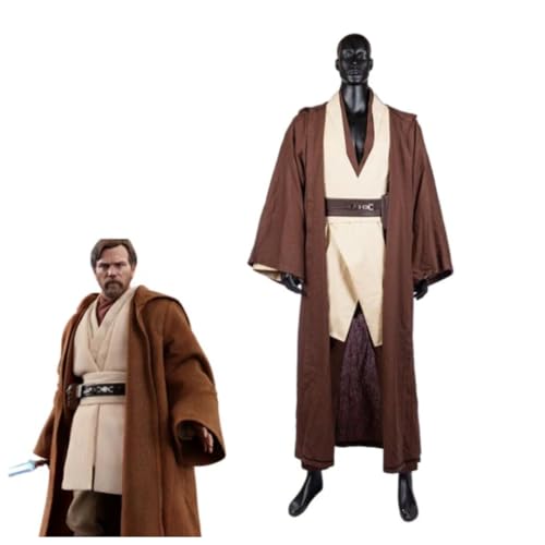 Koshowgic Kostüm Herren Robe Cosplay, Erwachsene Männliche Ritter Tunika Kostüm - Kapuzen Uniform Komplettset Halloween Cosplay Umhang (M) von Koshowgic
