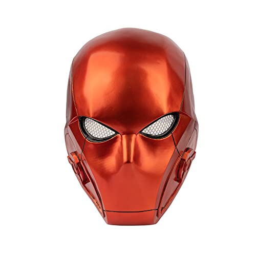 Koshowgic Rote Kapuzenmaske für Erwachsene, roter Helm aus Kunstharz, Zubehör für Halloween-Cosplay-Kostüme Koshowgic Rote Kapuzenmaske für Erwachsene, roter Helm aus Kunstharz, Zubehör für Halloween-Cosplay-Kostüme von Koshowgic