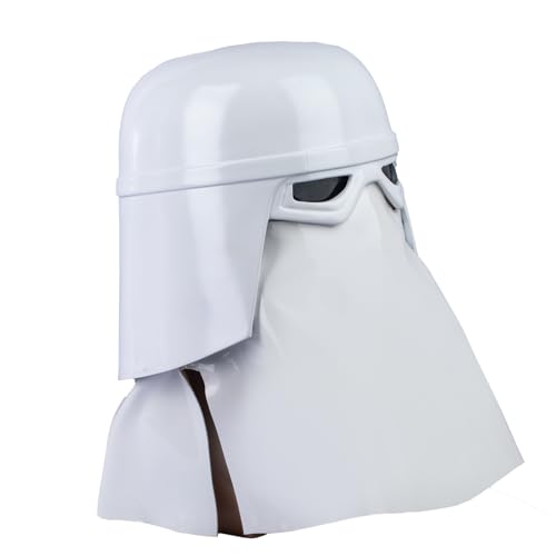 Koshowgic SW Cosplay Trooper Helm, Kostüm Deluxe Sammlerstück Vollkopfmaske Kostüm für Erwachsene, Harz Halloween Maske (Snow) von Koshowgic