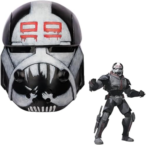 Koshowgic SW Cosplay Trooper Helm, Kostüm Deluxe Sammlerstück Vollkopfmaske Kostüm für Erwachsene, Harz Halloween Maske (Wrecker) von Koshowgic