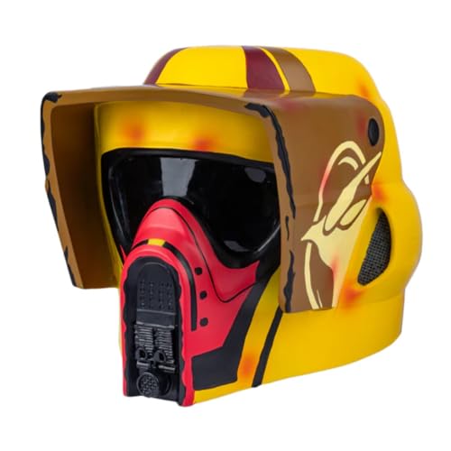 Koshowgic Trooper SW Black Series Cosplay Helm, Harz Vollkopfmaske Halloween Cosplay Kostüm Maske- Deluxe Sammlerstück Requisite (Scout trooper) von Koshowgic