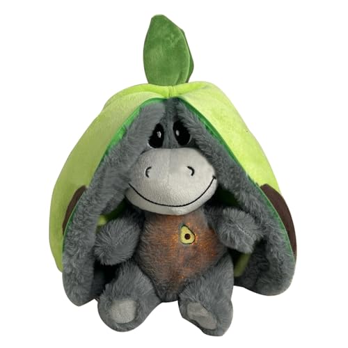 Atmendes Kuscheltier Esel for Anxietys, Anxietys Stuffed Animals for Adults Kids, Cute Plush 2025 Donkey Dolls with Realistic Breathing and Light (Grün) von Kosinso