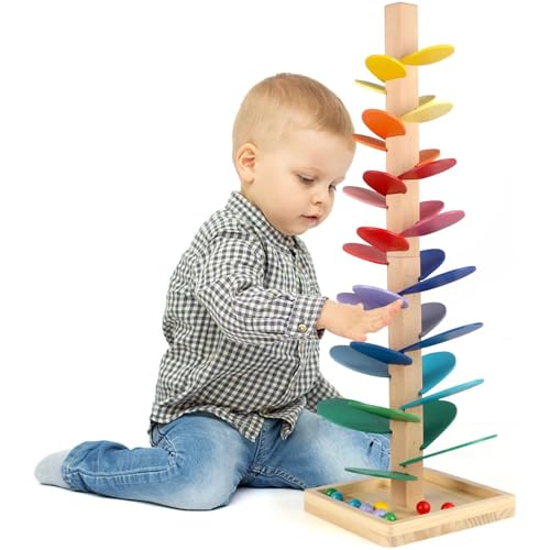 Klangbaum aus Holz Klang Murmelbaum Murmelbahn Gross 72 cm, Musik Baum Spielzeug Kugelturm für Kin-der, Bunter Rollender Kugelturm Musikbaum Rollbahnspiel Motorikspiel für Kinde-rgarten Klangbaum aus Holz Klang Murmelbaum Murmelbahn Gross 72 cm, Musik Baum Spielzeug Kugelturm für Kin-der, Bunter Rollender Kugelturm Musikbaum Rollbahnspiel Motorikspiel für Kinde-rgarten von Kosinso