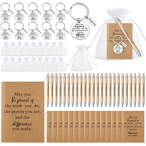Kosiz 24 Sets Mitarbeiter-Wertschätzungsgeschenke, Großpackung, Dankeschön-Notizbücher, inspirierende Bambusstifte, Schlüsselanhänger für Abschlussstudenten Kosiz 24 Sets Mitarbeiter-Wertschätzungsgeschenke, Großpackung, Dankeschön-Notizbücher, inspirierende Bambusstifte, Schlüsselanhänger für Abschlussstudenten von Kosiz