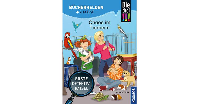 Buch - Die drei !!!, Bücherhelden 2. Klasse, Chaos im Tierheim von Kosmos