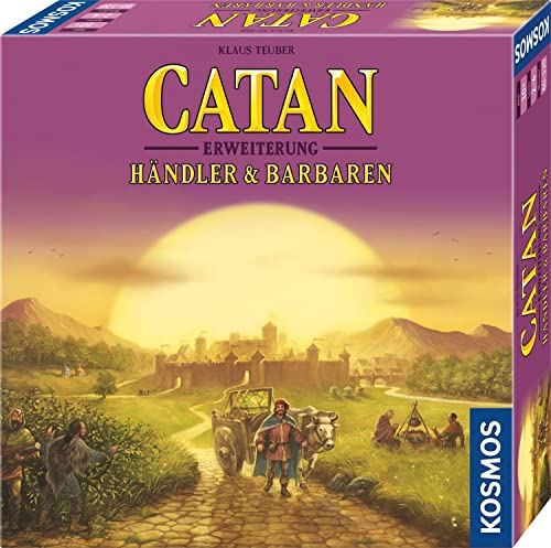 KOSMOS 682774 CATAN - Händler & Barbaren, Erweiterung zu CATAN - Das Spiel, Gesellschaftsspiel für 2-4 Personen ab 10 Jahre, nur spielbar mit Basisspiel, Siedler von Catan von Kosmos