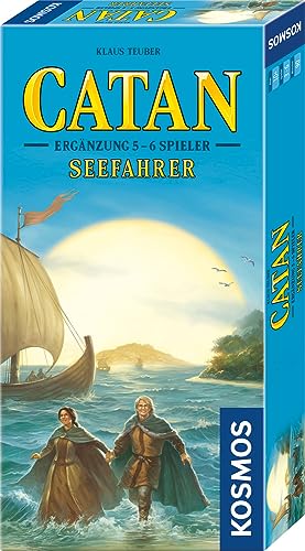 KOSMOS 682729 Catan - Seefahrer Ergänzung für 5-6 Personen, Ergänzung zur Catan Erweiterung Seefahrer, Brettspiel ab 10 Jahre für 2-6 Personen, Siedler von Catan von Kosmos