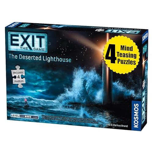 Thames & Kosmos - EXIT: The Deserted Lighthouse Jigsaw Puzzle – Level: 4/5 - Unique Escape Room Game - 1–4 Players - Puzzle Solving Strategy Board Games for Adults & Kids, Ages 12+ - 692878 von Thames & Kosmos