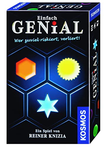 Kosmos 699390 Einfach Genial - Das riskante Sammelspiel, spannend mit einfachen Regeln, Mitbringspiel für 2-4 Personen ab 7 Jahre, Reisespiel, Mitbringsel, Gesellschaftsspiel im kompakten Format von Kosmos