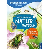 KOSMOS 178195 Bücherhelden 2.Klasse Naturrätsel Insekten & Spinnen von Kosmos