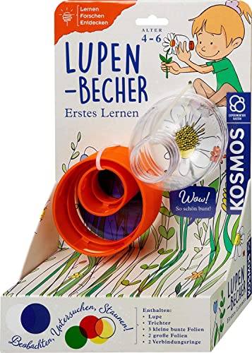 Kosmos 602345 Erstes Lernen: Lupen-Becher, inkl. Zubehör, Forschen und Spielen, für Kinder ab 4 Jahre, Forscher-Set, Lernspielzeug für drinnen und draußen, Experimentierset für Kindergarten-Kinder Kosmos 602345 Erstes Lernen: Lupen-Becher, inkl. Zubehör, Forschen und Spielen, für Kinder ab 4 Jahre, Forscher-Set, Lernspielzeug für drinnen und draußen, Experimentierset für Kindergarten-Kinder von Kosmos