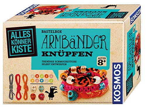 Kosmos 604158 - AllesKönnerKiste Armbänder knüpfen, freundschaftsarmband selber machen, freundschaftsbänder, DIY-Bastelset für Mädchen ab 8 Jahren von Kosmos