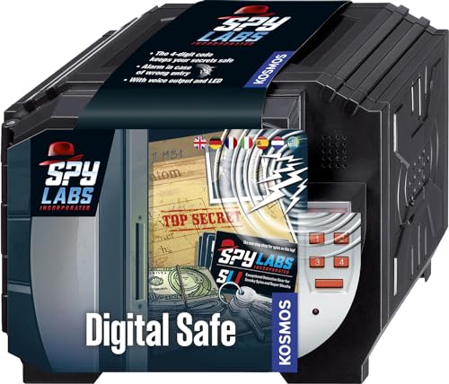 Kosmos 617271 Spy Labs Incorporated Digital Safe, Protect Your Secrets with a Code and Voice Alarm, Detective Toys for Children, Multilingual Instructions in DE, EN, F, IT, ES, NL, Mittel Kosmos 617271 Spy Labs Incorporated Digital Safe, Protect Your Secrets with a Code and Voice Alarm, Detective Toys for Children, Multilingual Instructions in DE, EN, F, IT, ES, NL, Mittel von Die drei