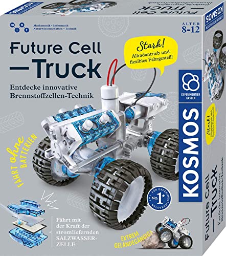 KOSMOS 620745 Future Cell-Truck, Entdecke Innovative Brennstoffzellen-Technik. Bausatz für Spielzeug-Geländewagen mit emissionsfreier Energie, Experimentierkasten für Kinder ab 8-12 Jahre, Fahrzeug von Kosmos