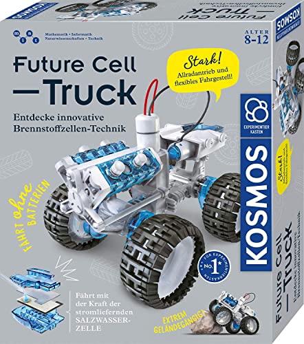 KOSMOS 620745 Future Cell-Truck, Entdecke Innovative Brennstoffzellen-Technik. Bausatz für Spielzeug-Geländewagen mit emissionsfreier Energie, Experimentierkasten für Kinder ab 8-12 Jahre, Fahrzeug KOSMOS 620745 Future Cell-Truck, Entdecke Innovative Brennstoffzellen-Technik. Bausatz für Spielzeug-Geländewagen mit emissionsfreier Energie, Experimentierkasten für Kinder ab 8-12 Jahre, Fahrzeug von Kosmos