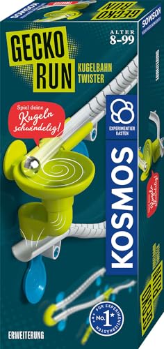 KOSMOS 620967 Gecko Run - Twister-Erweiterung, Zubehör für Coole vertikale Kugelbahnen, mit zusätzliche Bahnelementen, für Kinder ab 8 Jahre von Kosmos